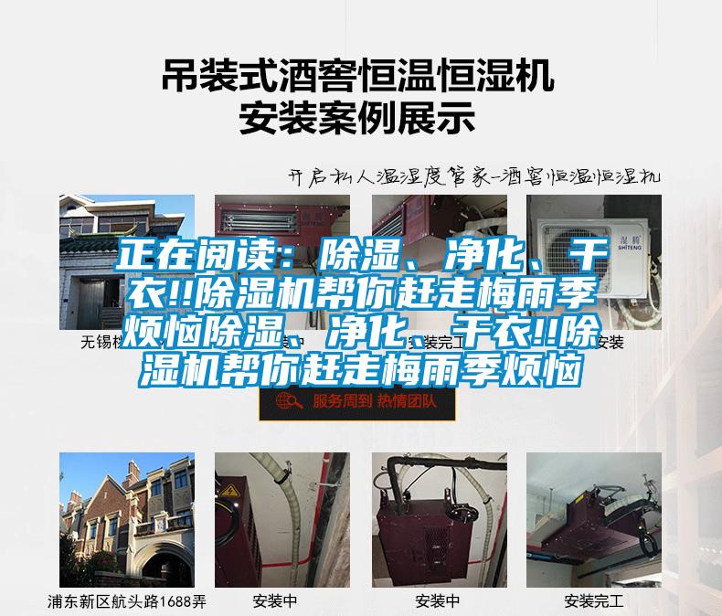 正在閱讀：除濕、凈化、干衣!!除濕機幫你趕走梅雨季煩惱除濕、凈化、干衣!!除濕機幫你趕走梅雨季煩惱