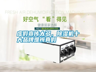 常見問題虛假宣傳太多，除濕機十大品牌難辨真假