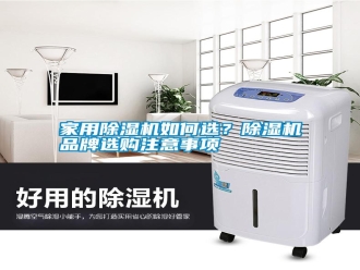 知識百科家用除濕機如何選？除濕機品牌選購注意事項