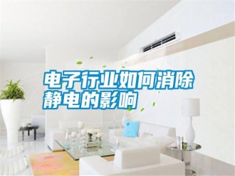 行業新聞電子行業如何消除靜電的影響